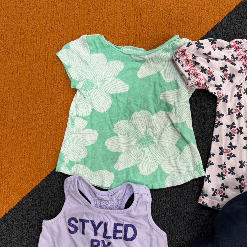 Lot of 4 Baby Girl Old Navy children’s place Zip-Up Hoodie 18-24 Months Bundle